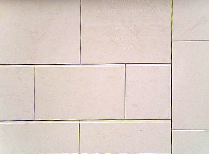 Revêtement de façade en pierre type Libia Clair